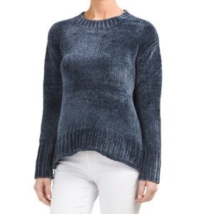 Philosophy chenille navy sweater